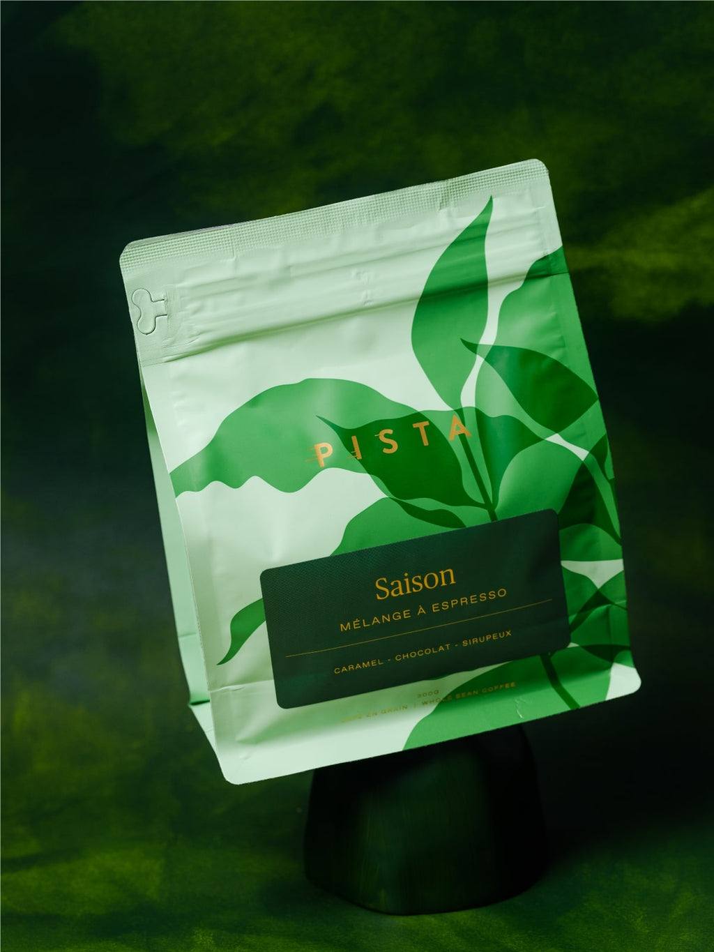 Saison, Café Pista, mélange à espresso coffee blend, caramel, chocolat, sirupeux, torréfacteur local à Montréal, fair trade, ethical, third wave